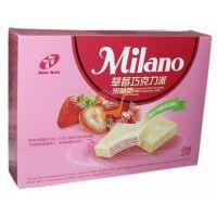蜜蘭諾巧克力派威化(草莓味)156克