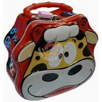 錢罐果汁糖手挽卡通牛